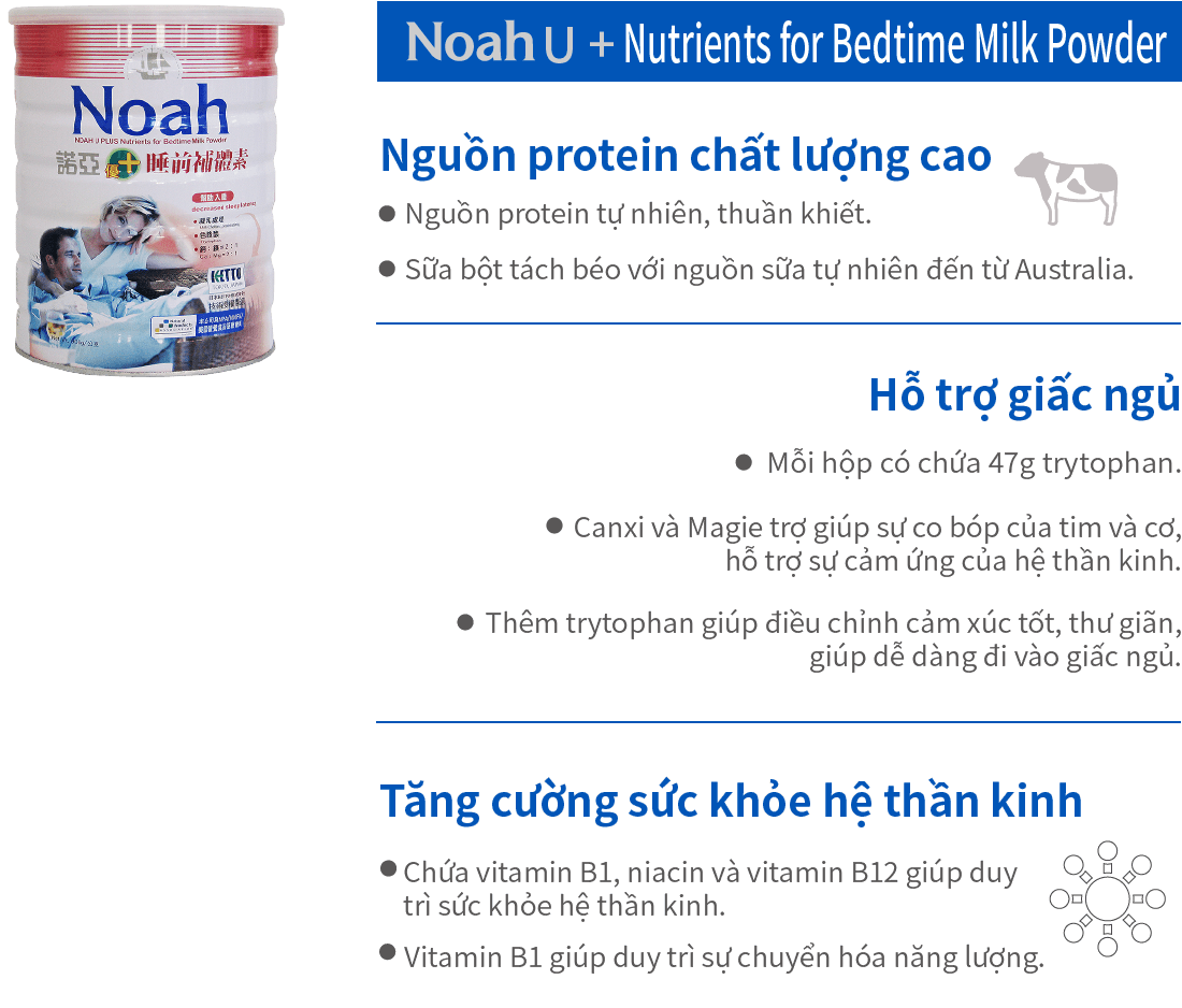 Noah U+ Nutrients for Bedtime